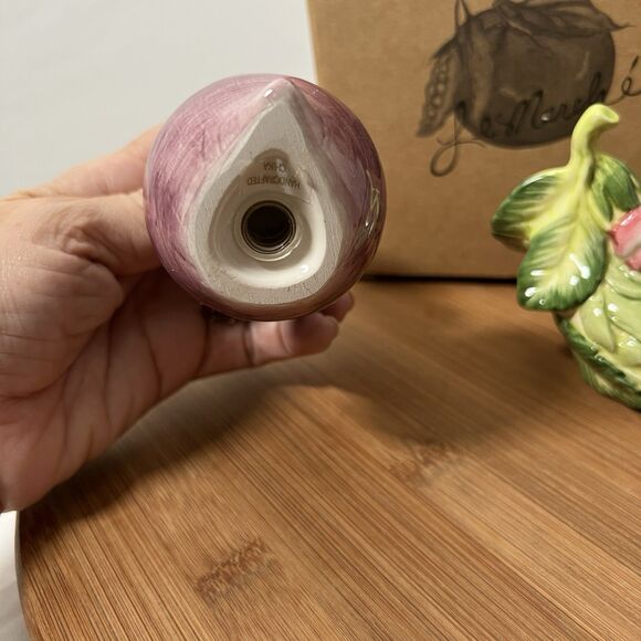 Vintage Fitz and Floyd Le Marche Whimsical Ceramic Salt And Pepper Set! - Picture 4 of 5